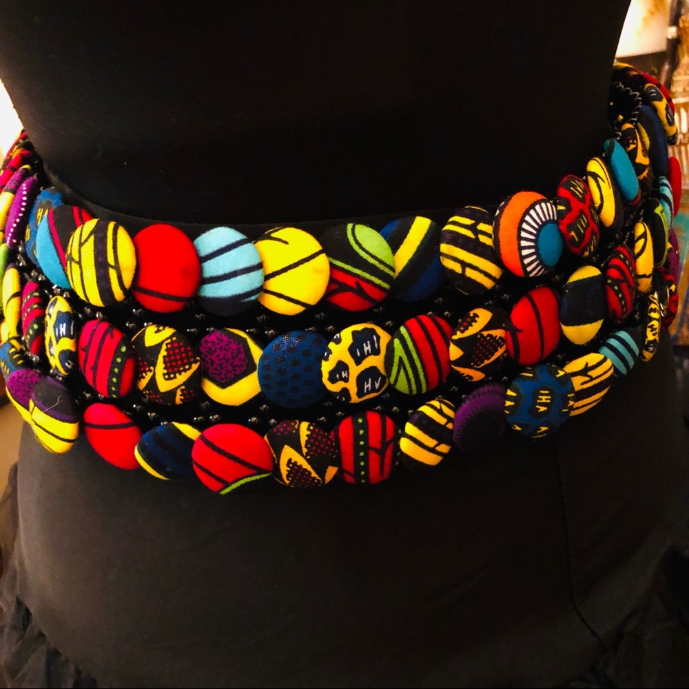 Authentic African Button Belt - Picture 3 of 15